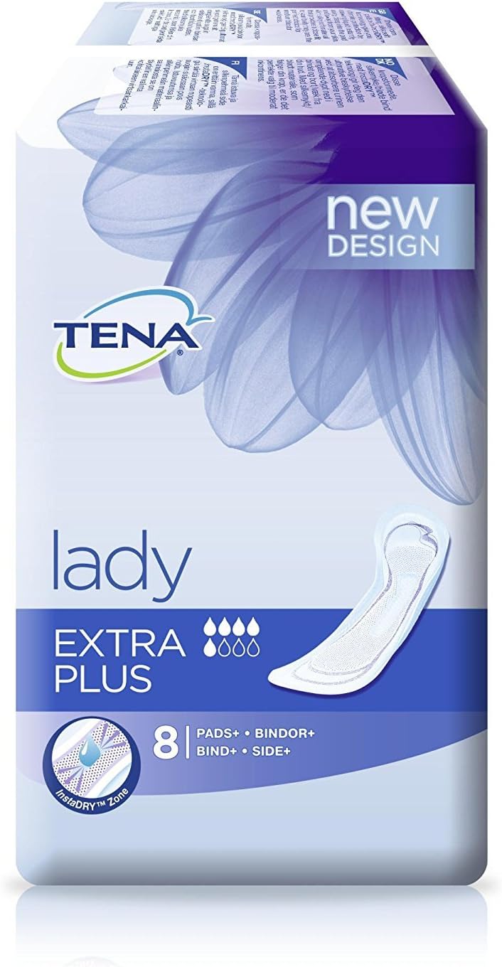 TENA Lady Extra Plus Pads - 3 Packs of 8