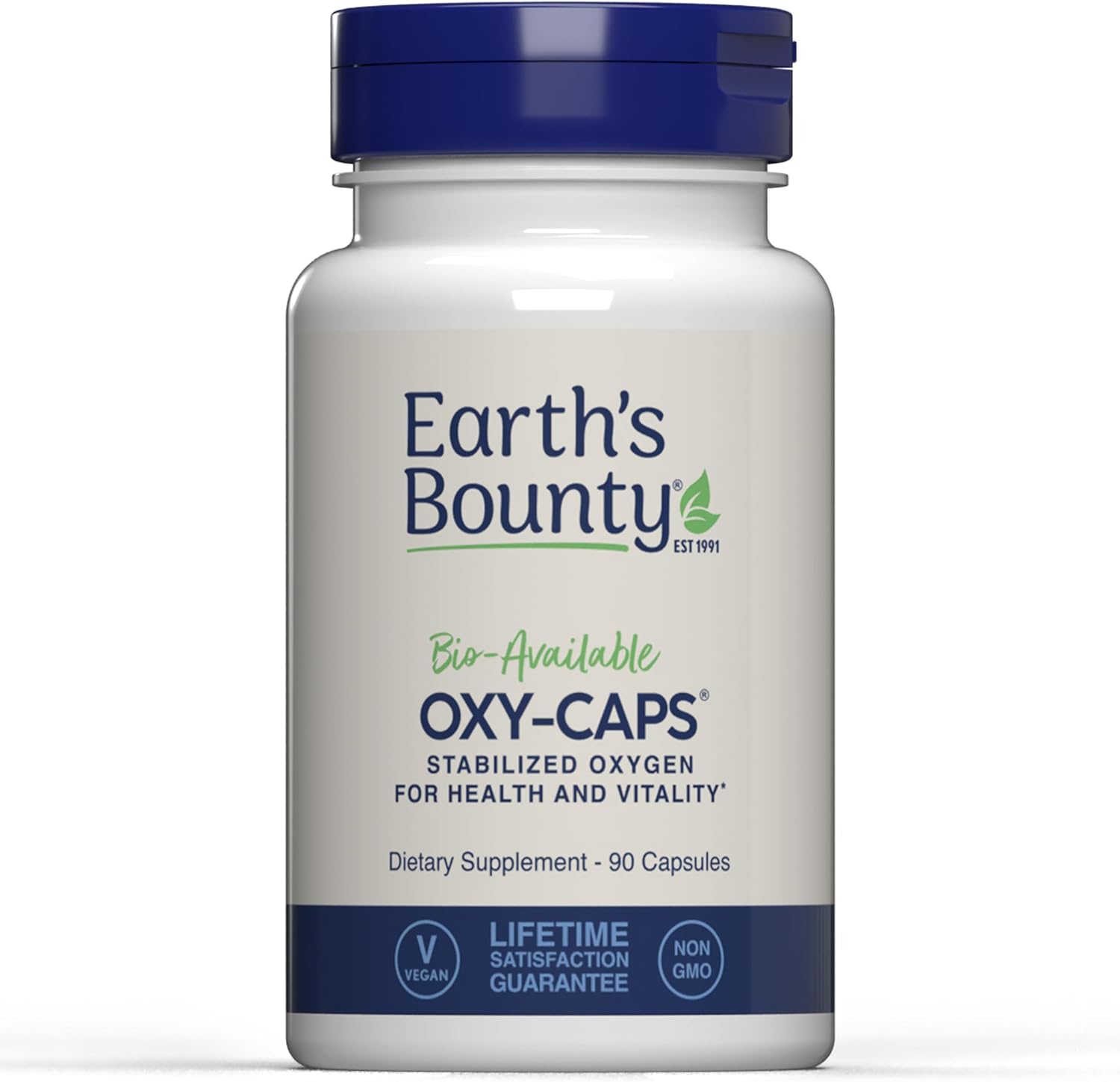 Earth's Bounty - Oxy-Caps - 90 Vegetarian Capsules - Oxygen Supplement - Vitality - Supports Stamina and Performance Recovery
