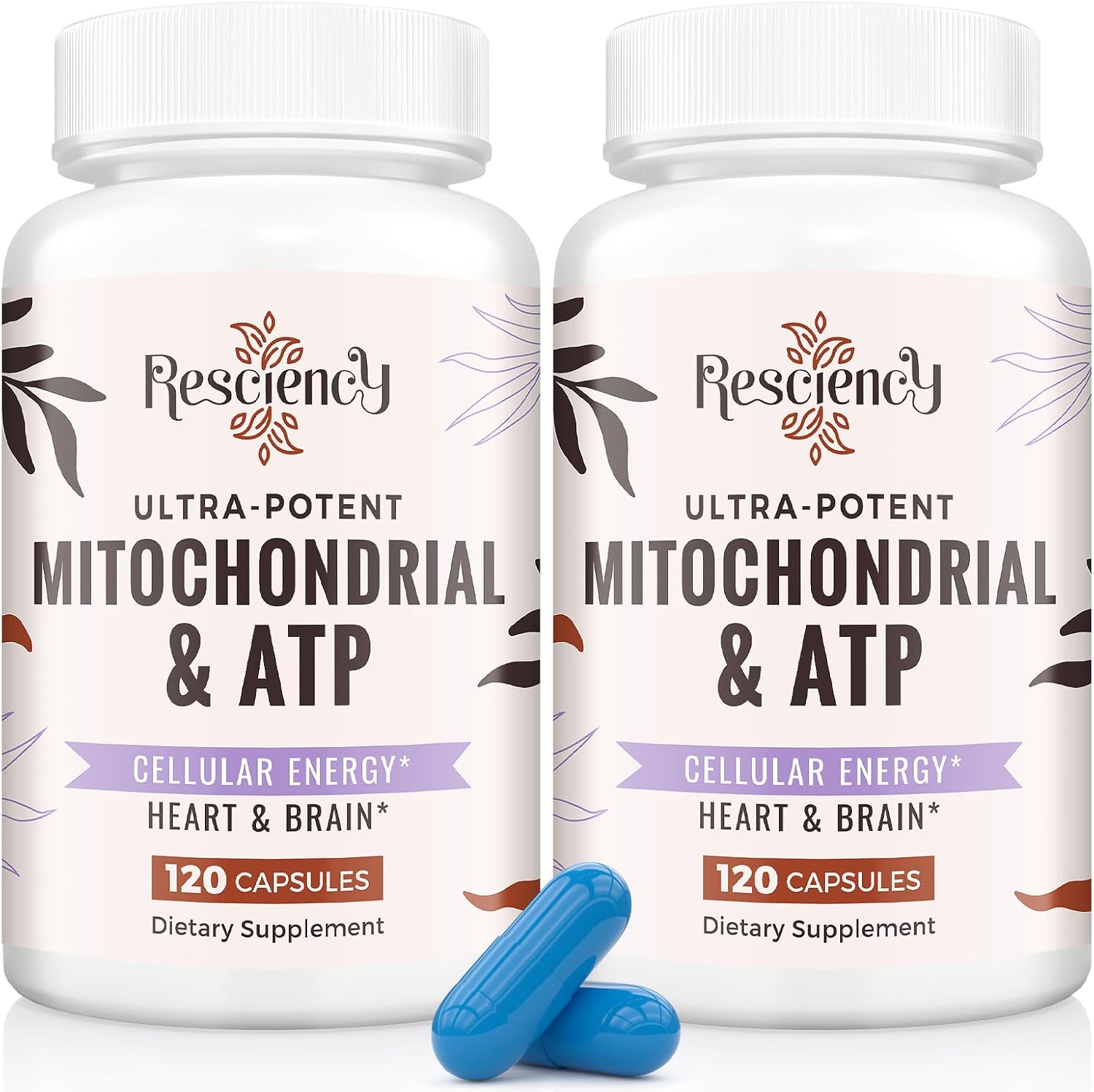 2326 MG Mitochondrial Supplements with ATP, Vitamins, CoQ10 & PQQ, More Effective Than Creatine HMB & Nitric Oxide, Energy, Endurance, Strength, Recovery & Muscle, Organic, 240 Capsules