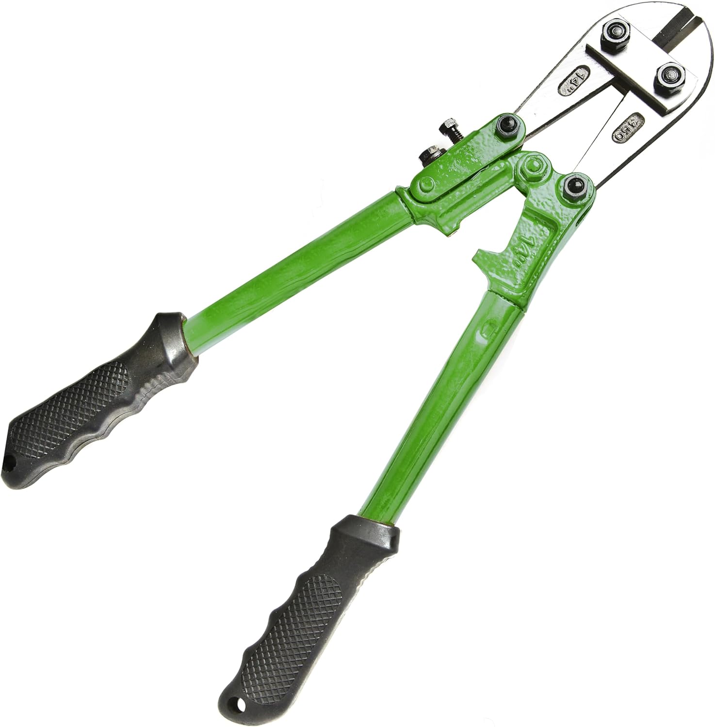 Brackit Heavy Duty 14” Bolt Cutters, 355mm Stainless Steel Mini Cropper Tool with Rubberized Anti-Slip Easy Grip Handles for Mechanics, Carpentry, Building, Plumbing [Colours May Vary]