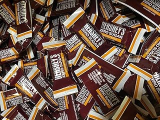 Zero Sugar Milk Chocolate Caramel Filed - Miniature Bars - Individually Wrapped Chocolate (2 LB)