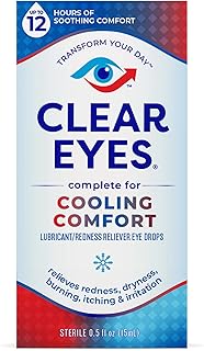 Clear Eyes Cooling Comfort Relief Eye Drops, 0.5 Fl Oz