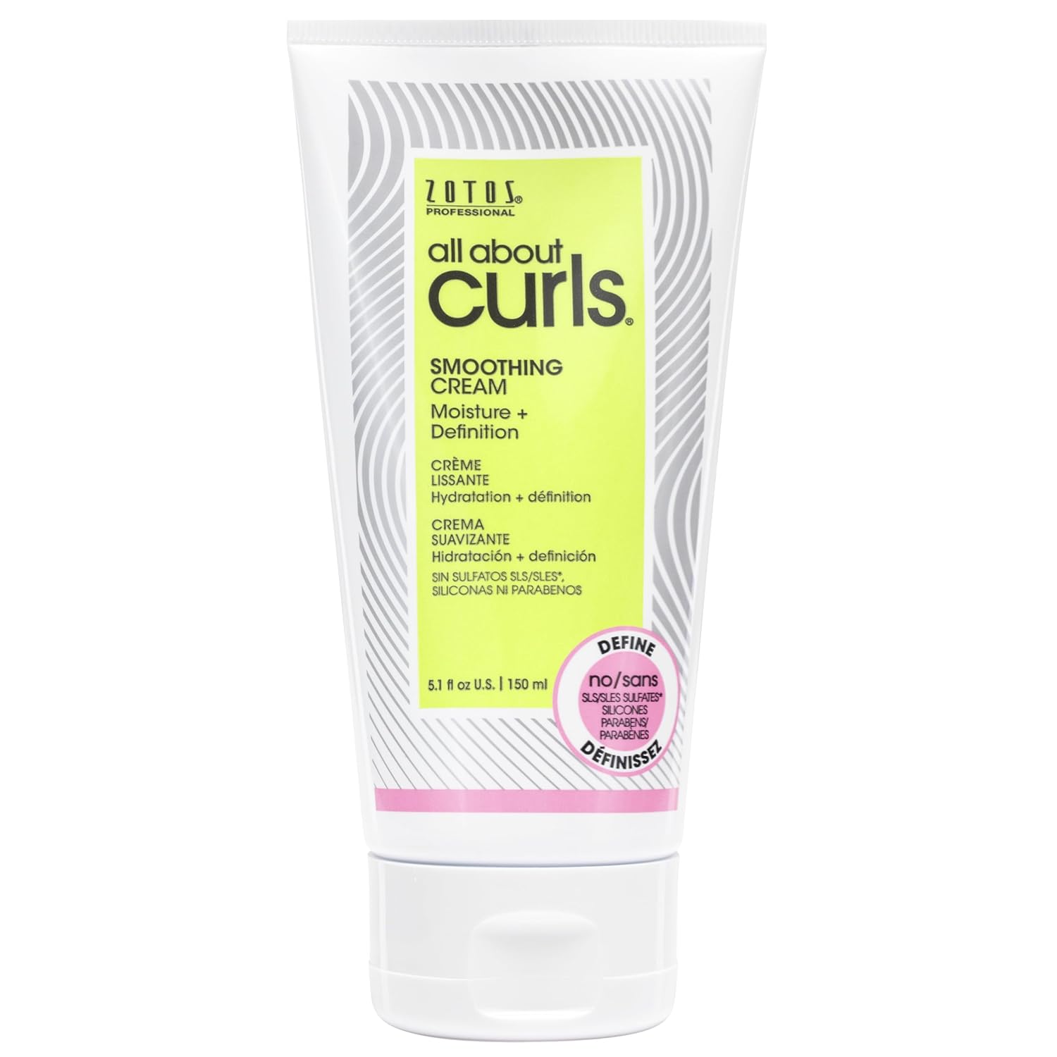 ALL ABOUT CURLS Smoothing Cream | For Curly Hair Styling | Moisturize, Define & Enhance Texture | Reduce Frizz & Boost Shine | Controllable Definition | Vegan & Cruelty Free | Sulfate & Paraben Free