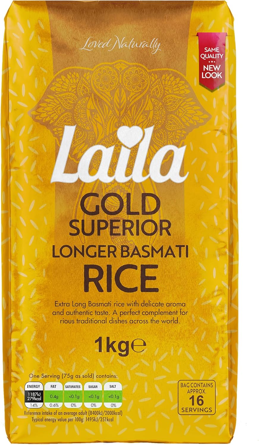 LAILA Gold Basmati Rice(Brick Pack) 1Kg