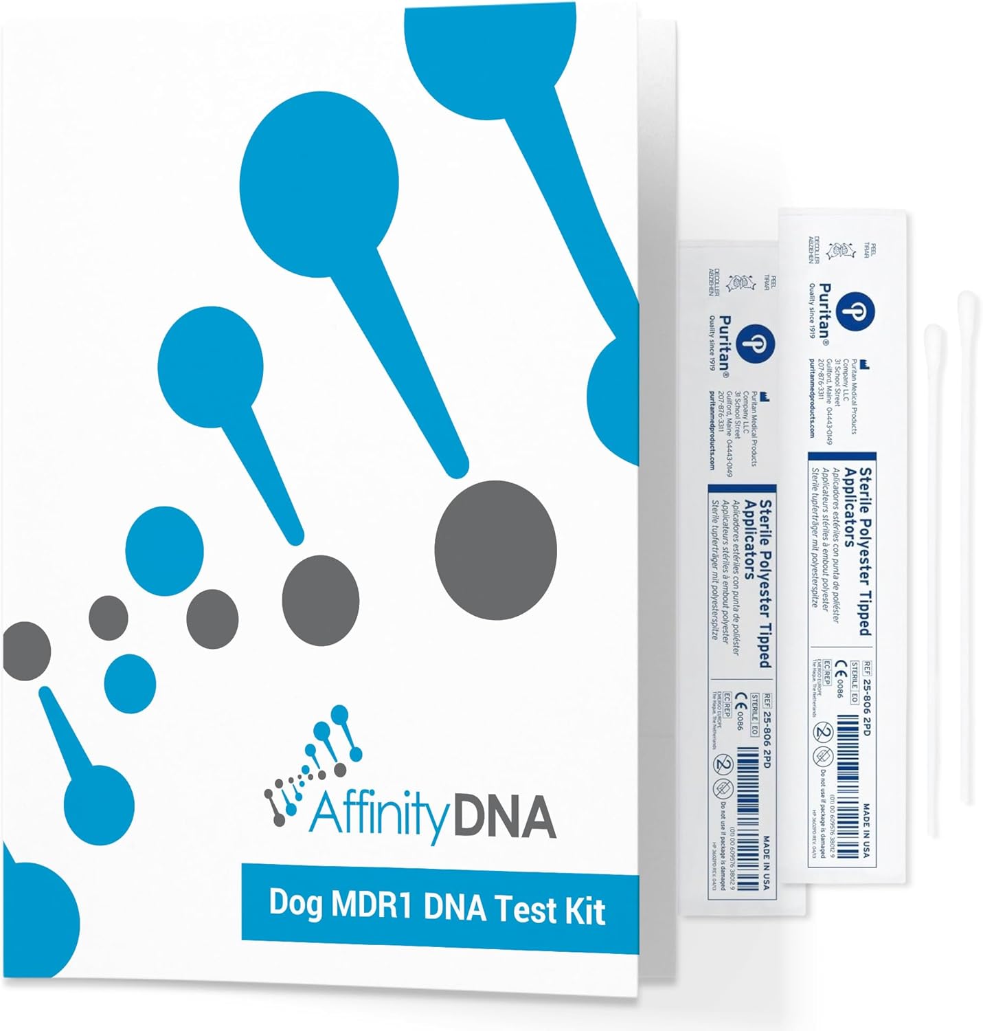AffinityDNA Dog Multidrug Resistance 1 (MDR1) DNA Test | Home Sample Collection for 1 Canine | Puppy MDR1 Testing | Results in 7 Working Days | Complete Kit With No Extra Fees