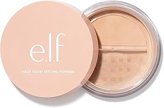 e.l.f. Halo Glow Soft Focus Setting Powder, Silky Setting Powder For Creating Soft Glow Without Shine, Smooths Pores & Lines, Medium
