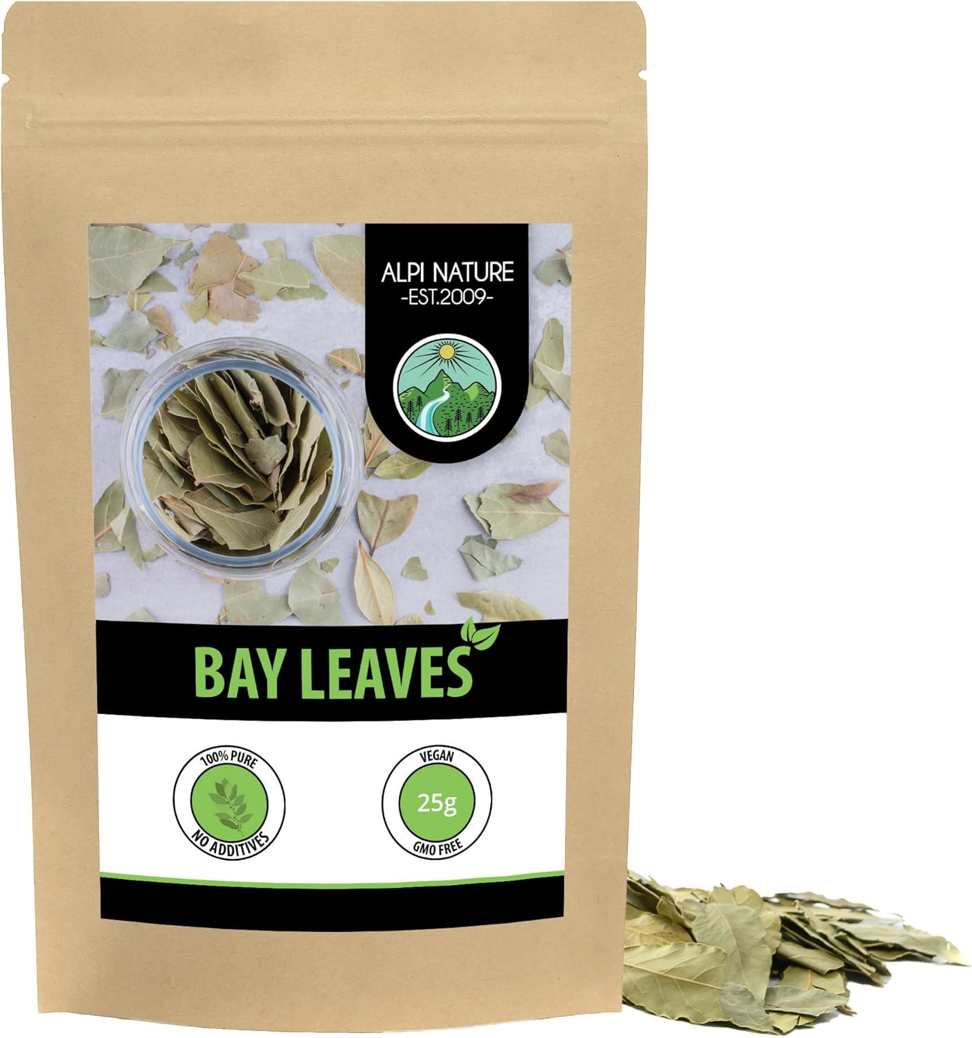 Bay Leaves 25g 0.88 oz by Alpi Nature, Dried Whole Leaves, Bay Leaf Spice for Cooking