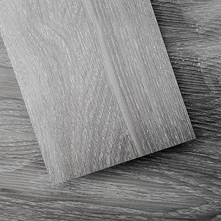 Art3d Peel and Stick Floor Tile Vinyl Wood Plank 36-Pack 54 Sq.Ft, Light Grey, Rigid Surface Hard Core Easy DIY Self-Adhesive Flooring