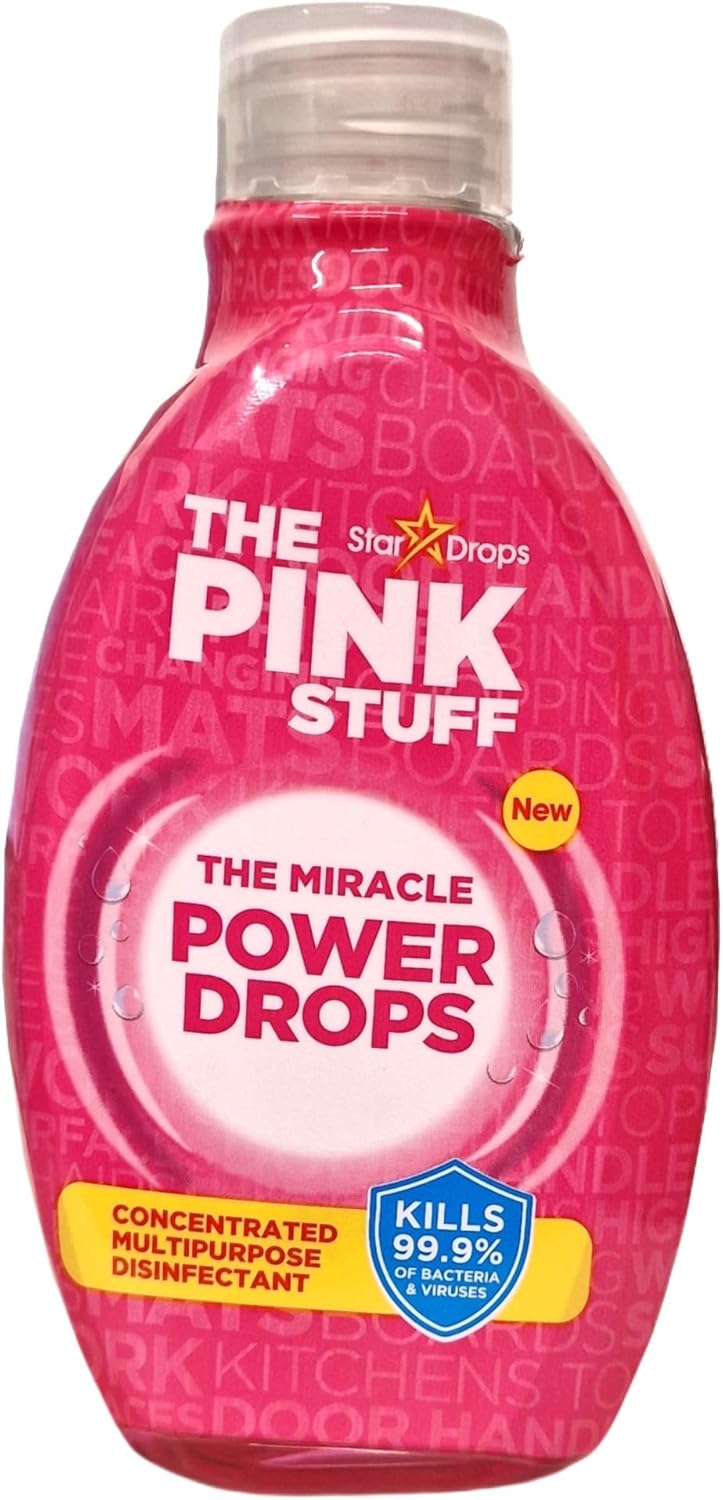 Stardrops The Pink Stuff The Miracle Power Drops Concentrated Multipurpose Disinfectant 250ml - Ultimate Cleaning Solution for a Hygienic Home