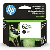 HP 62XL Black High-yield Ink cartridge | Works with HP ENVY 5540, 5640, 5660, 7640 Series, HP OfficeJet 5740, 8040 Series, HP OfficeJet Mobile 200, 250 Series | Eligible for Instant Ink | C2P05AN