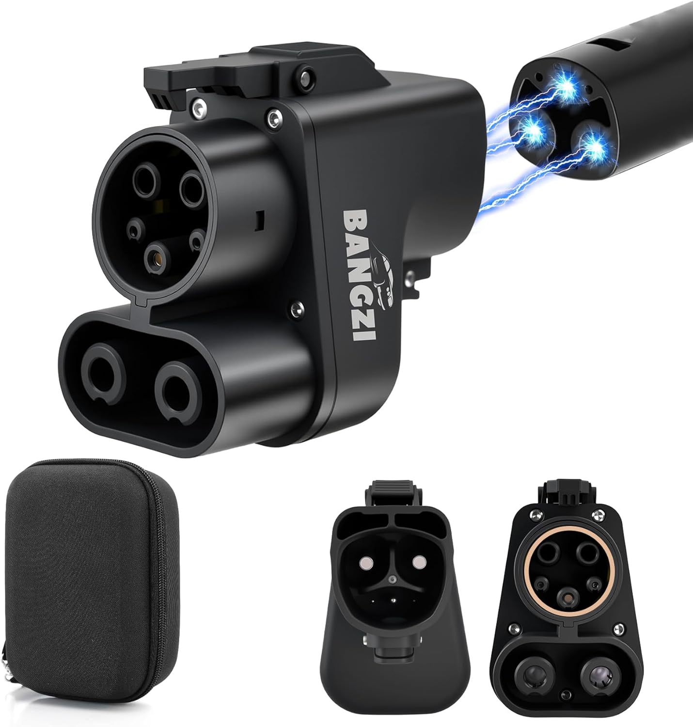 Tesla Supercharger Adapter, NACS to CCS Adapter [Max 500A, 1000V], Fast Charge Your CCS1 EV at Tesla Superchargers, Electric Vehicle Charging Adapter for Ford, Rivian, GM, Volvo and Polestar EVs