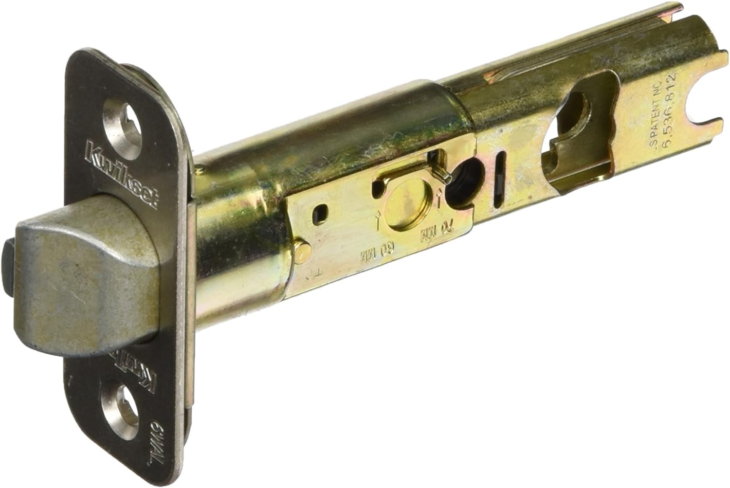 Kwikset 82247-15 Adjustable Radius Deadlatch Brass Finish