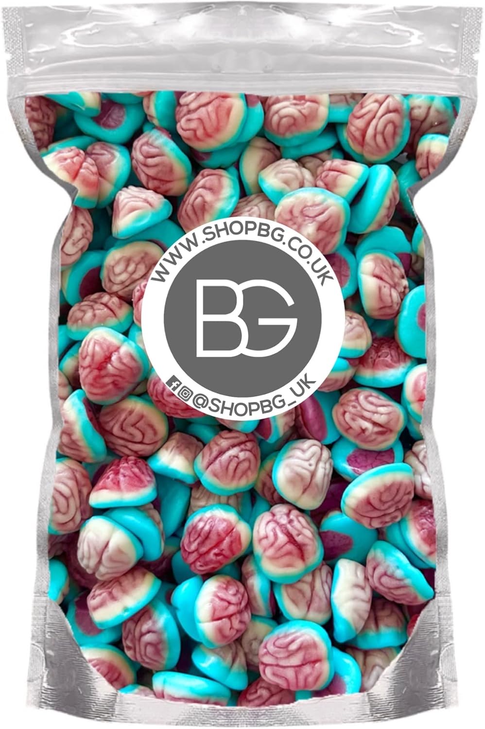 BG Quality Pick & Mix Sweets - Choose Your Own Favourites Single Sweet Pouch 800g (Jelly Filled Brains)