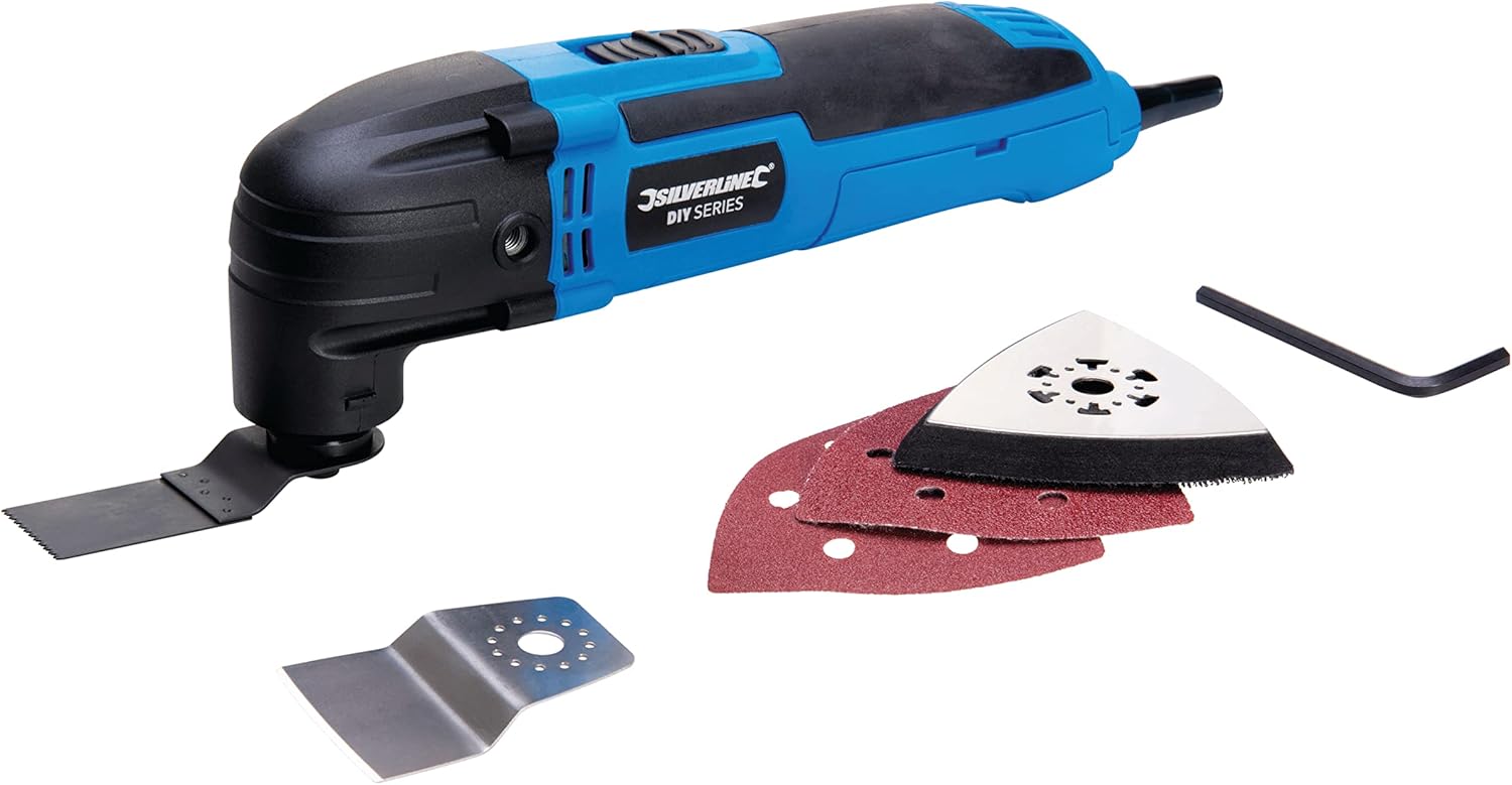Silverline 430787 DIY 300W Multi Tool 300W UK, Multi-colour, 1 Count