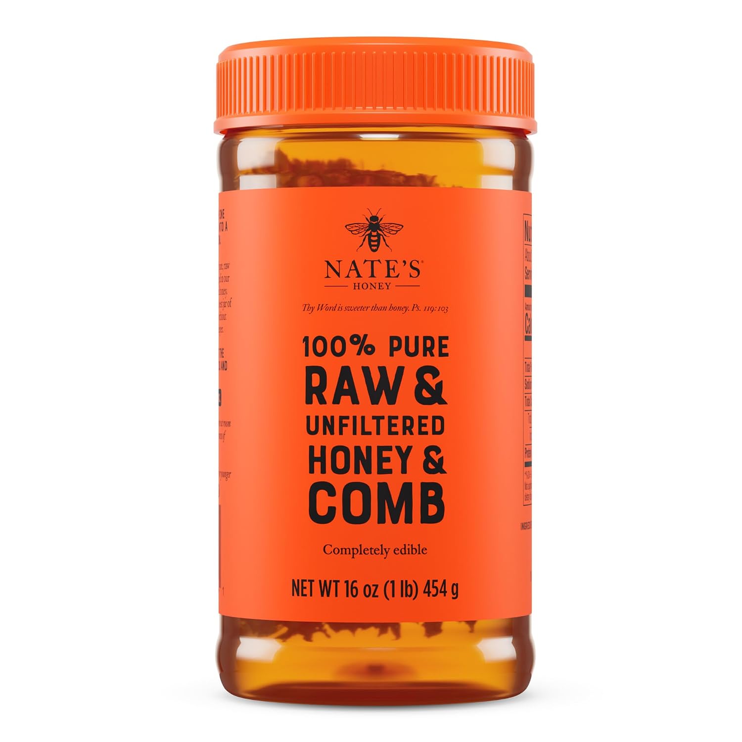 Nate's Honey and Comb - 16oz. Jar
