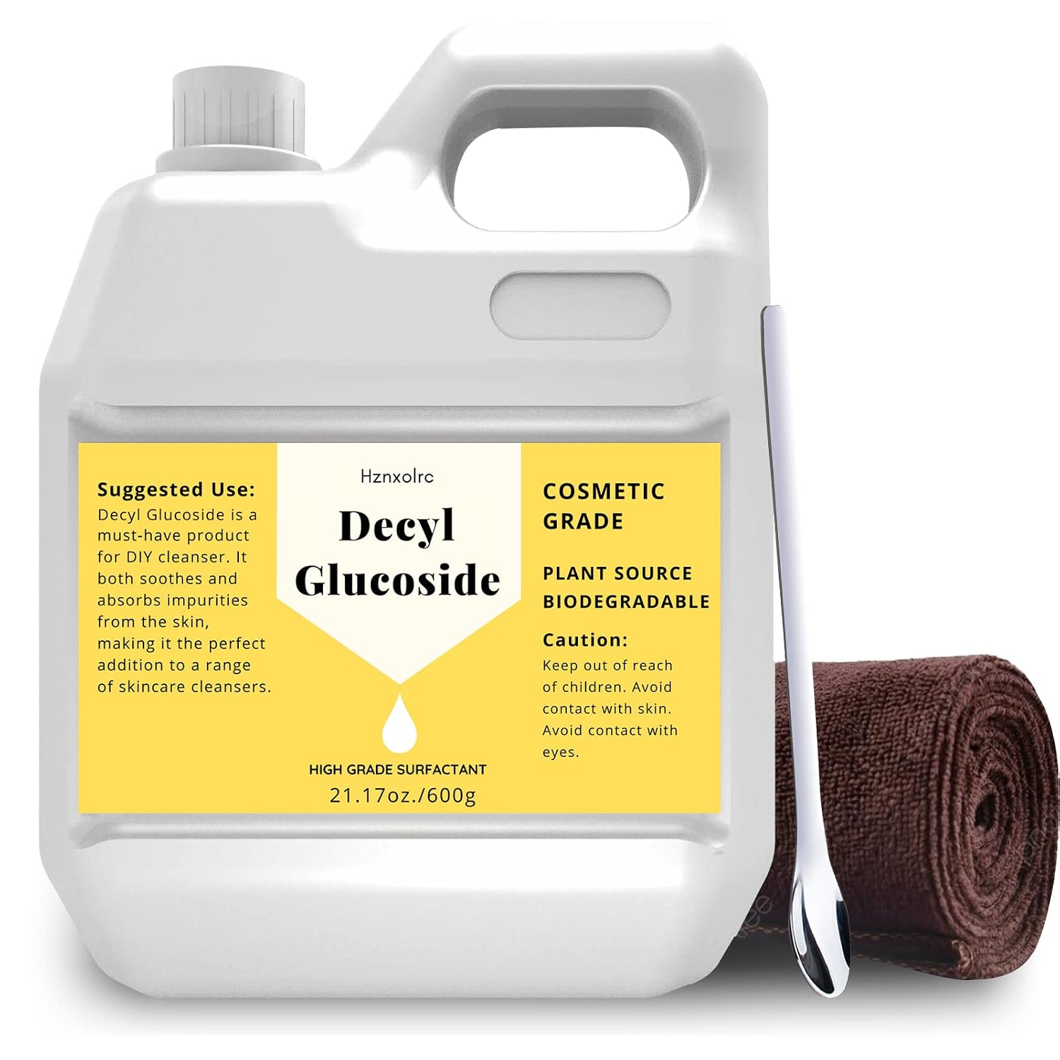 21.17 oz Decyl Glucoside Natural Surfactant, Premium Decyl Glucoside Liquid