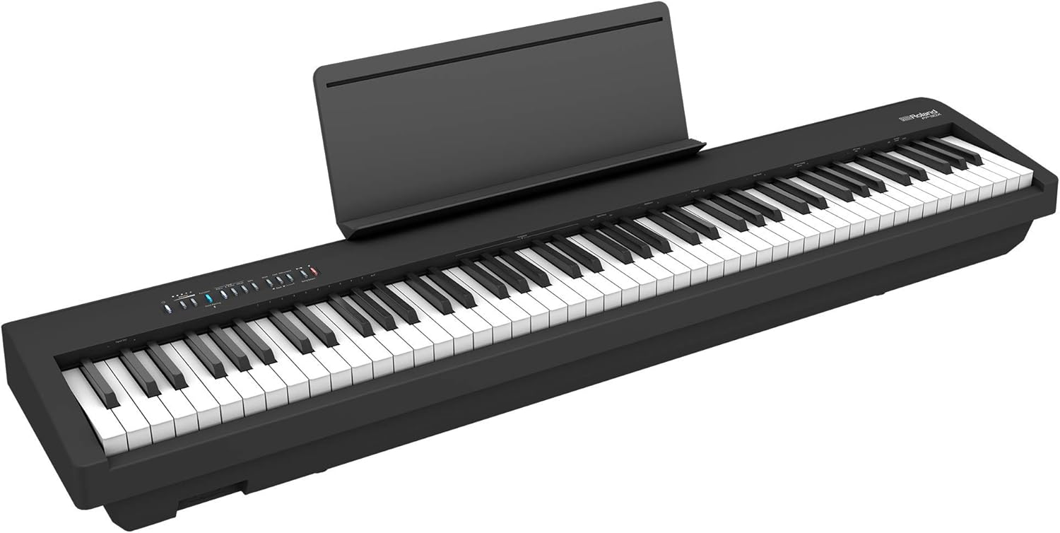 Roland FP-30X Digital Piano with Built-in Powerful Amplifier and Stereo Speakers. Rich Tone Authentic Ivory 88-Note PHA-4 Keyboard for unrivalled Acoustic Feel Sound. (FP-30X-BK), Black