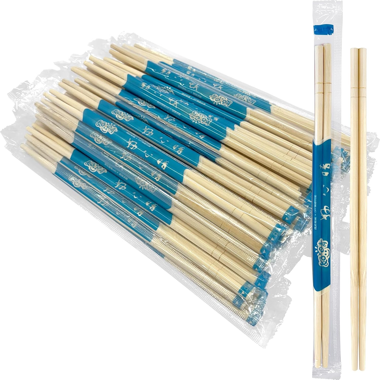 52USA Chopsticks 100 Units Clear Bag