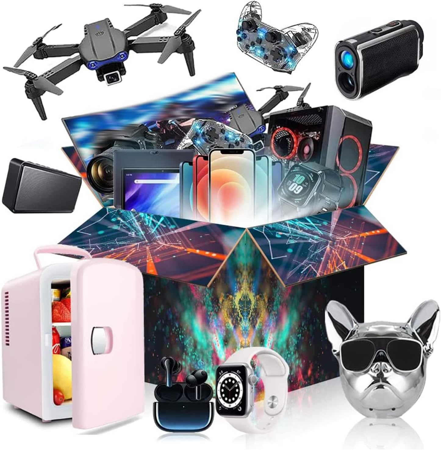 MRNVOGUN Electronic Box, 2 To 22 Units Are Provided at Random.It Can Be A Smartwatch, T7,Black,Black