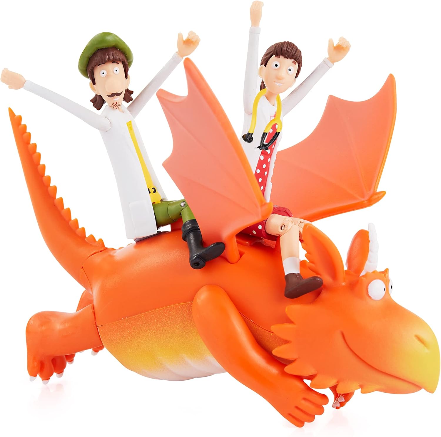 WOW! STUFF Zog and the Flying Doctors Story Time Set | Collectable Articulated Character Action Figures | Official Toys and Gifts from The Julia Donaldson and Axel Scheffler Books and Films