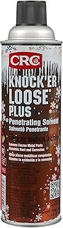 CRC Knock’er Loose Plus Penetrating Solvent 03027 – [Reddish] 11.5 WT. Oz., Industrial Grade Penetrating Solvent and Lubricant w/ Freeze Shock Action