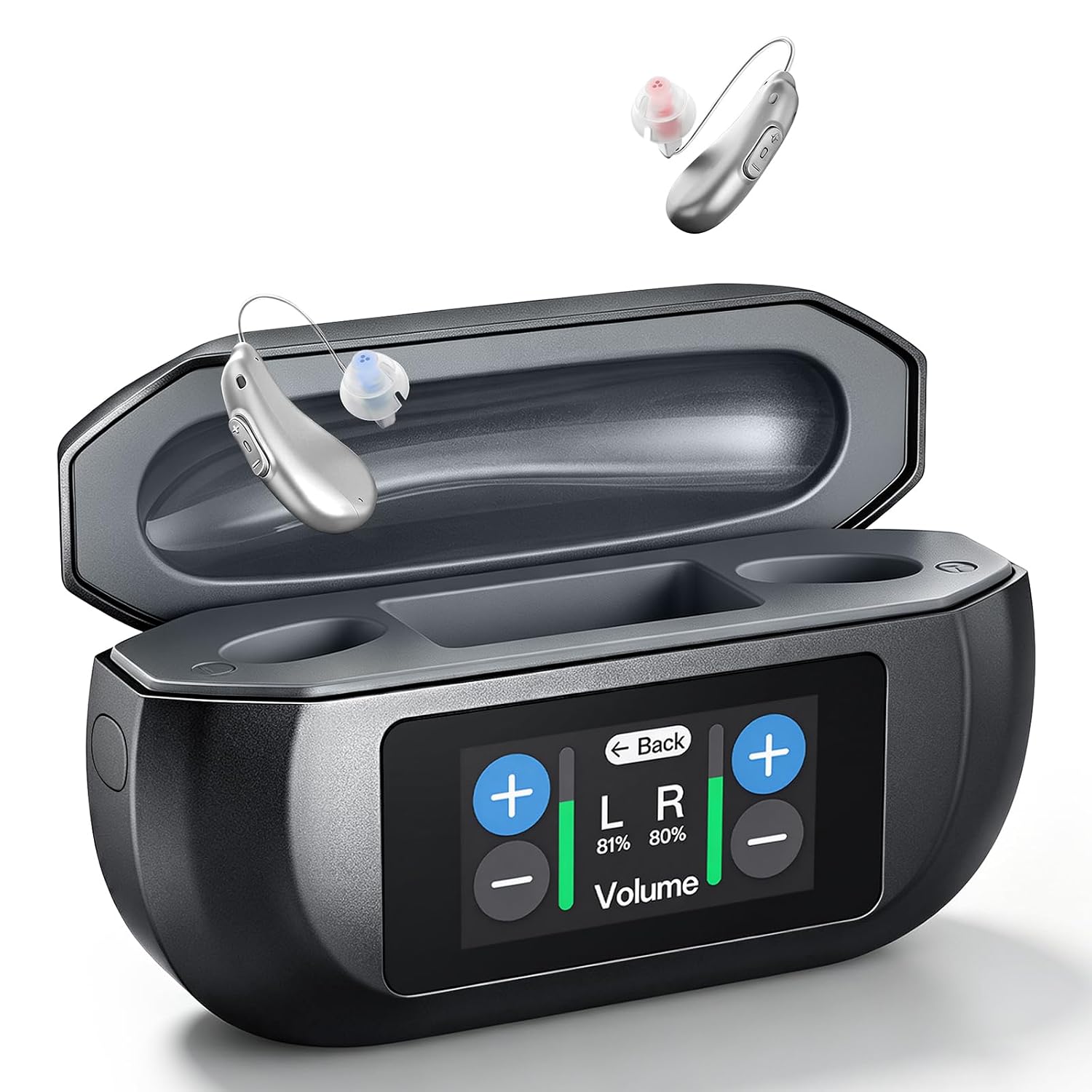 Oction Touchscreen Hearing Aids,Rechargeable Hearing Aids with Bluetooth