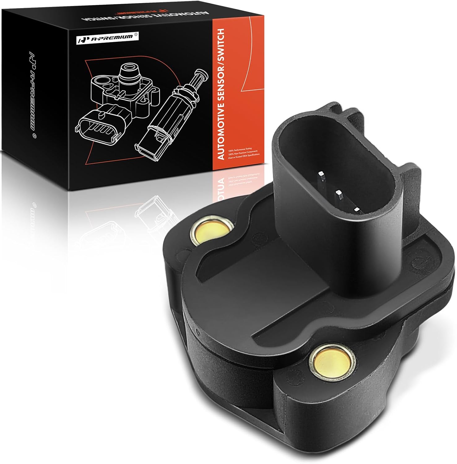 A-Premium TPS Throttle Position Sensor Compatible with Dodge Dakota 2002-2006, Durango Ram 1500 & Jeep Grand Cherokee, Commander, Liberty Wrangler & Mitsubishi Raider - Replace# 4874371AD, 5019411AA