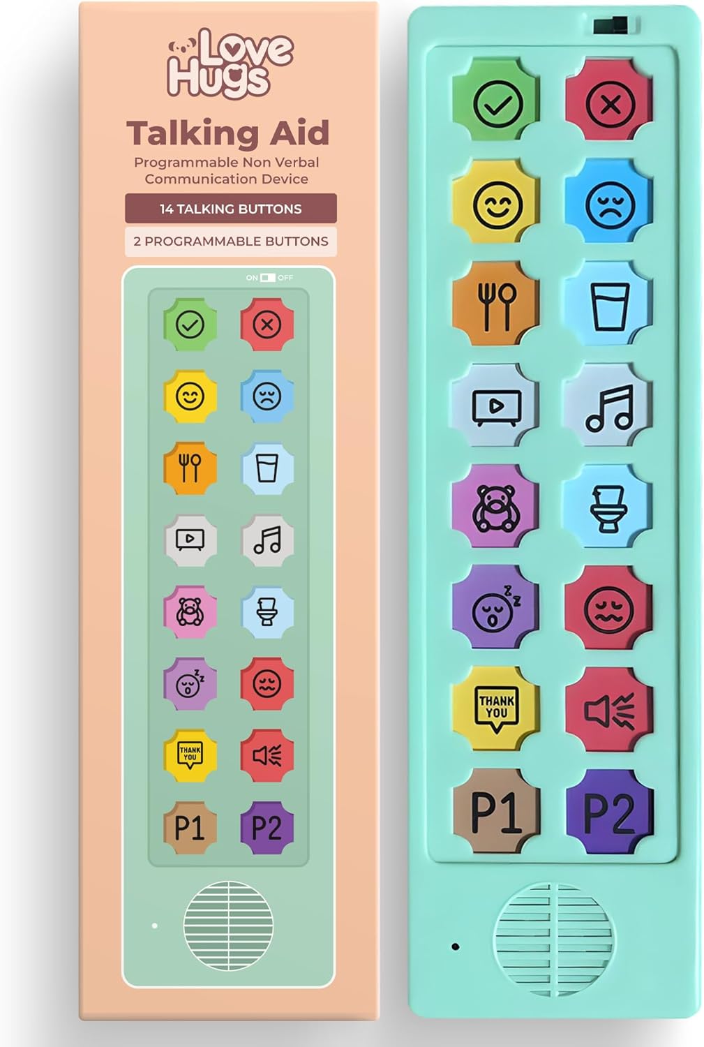 AAC Device for Autism & Speech Therapy. Non Verbal Communication Tools for Kids & Adults. Programmable AAC Communication Device. Alternative to Autism Communication Cards & PECS Cards for Autism