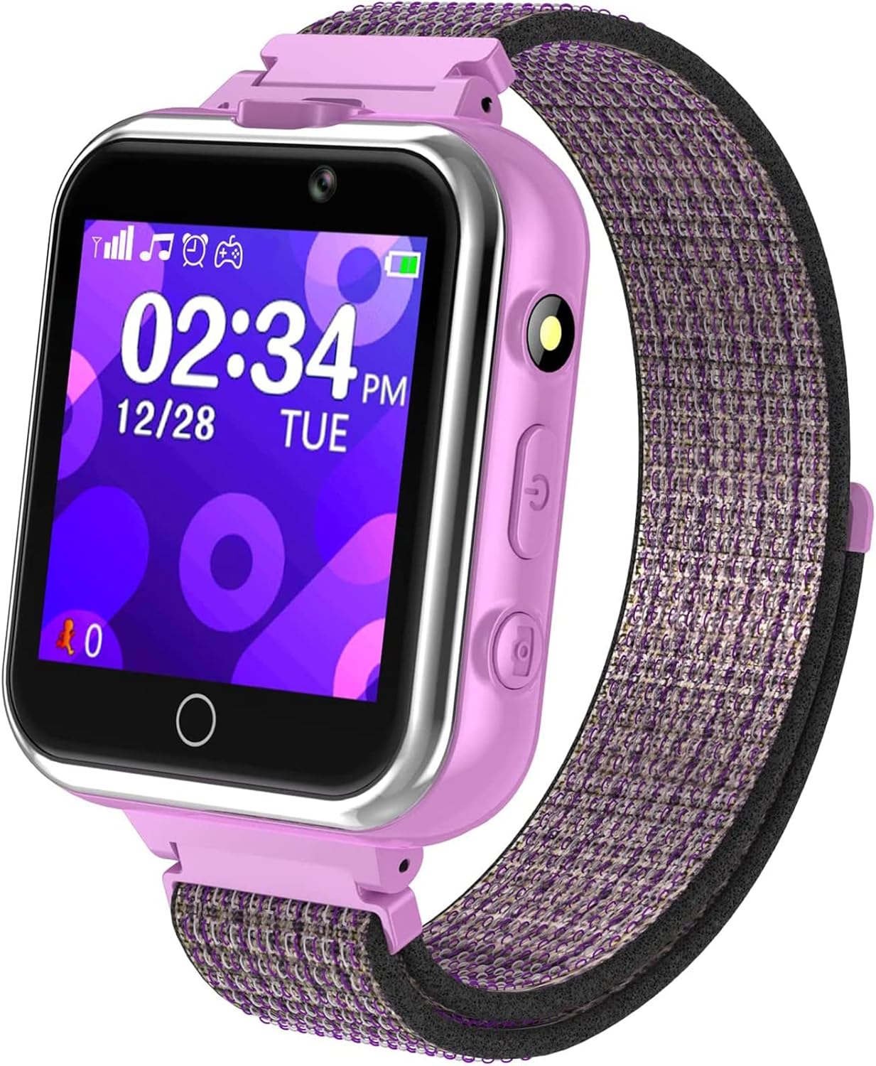 PTHTECHUS Kids Smart Watch, Smartwatch for Boys Girls Age 4-12 with 24 Puzzle Games 2 HD Cameras HD Touchscreen MP3 Music Player Video Pedometer Alarm Clock Flashlight, Birthday Gifts Educational Toys