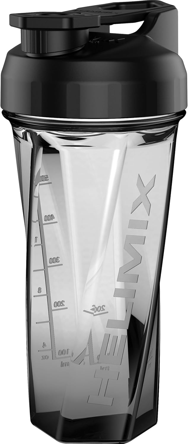 Helimix 2.0 Vortex Blender Shaker Bottle 828 ml - No Blending Ball or Whisk - USA Made - Portable Pre Workout Whey Protein Drink Cup - Mixes Cocktails Smoothies Shakes - Top Rack Safe