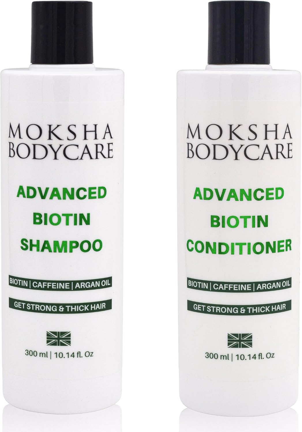 Biotin Shampoo and Conditioner Set for Women and Men - Biotin Hair Growth Shampoo for Thinning Hair, Hair Thickening with Rosemary Oil Caffeine, Sulphate Free for Fine Grey Hair, 2x300ml
