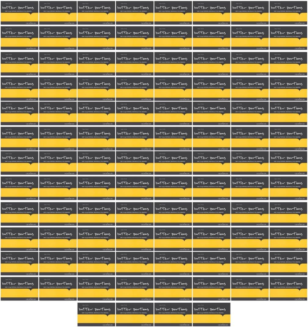 Salted Spreadable Foil Wrapped Lichfield Mini Butter Portions 25-600 Portions Fresh Stock Restocked Daily (100 Portions)