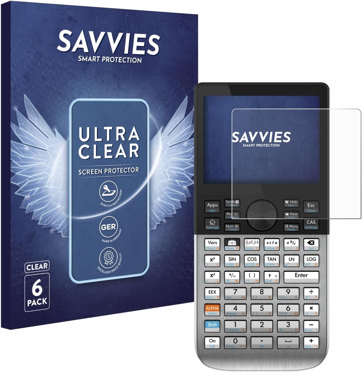 Savvies 6 Pack Screen Protector compatible with HP Prime Protection Film Clear