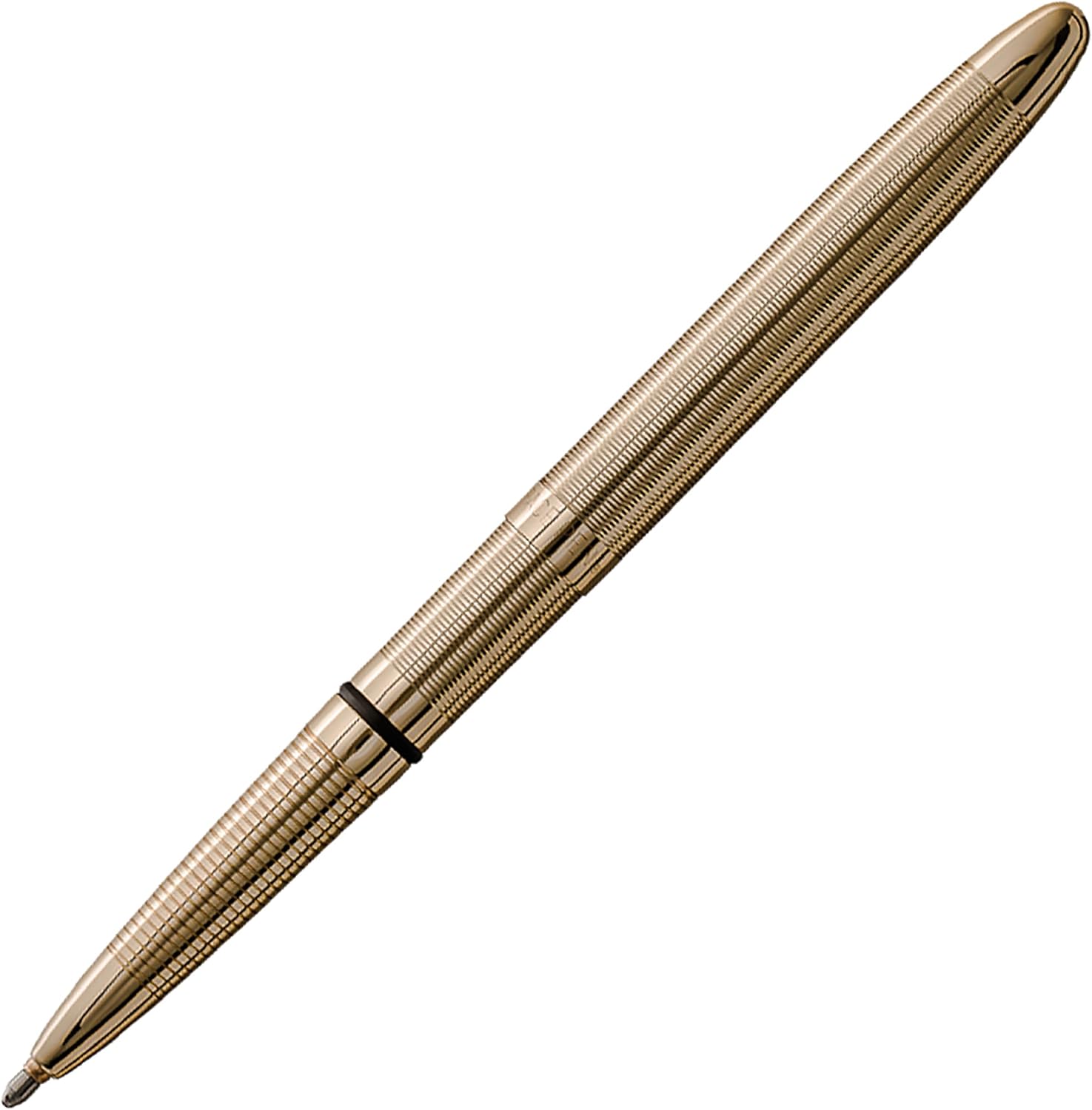 Fisher Space Pen Bullet Pen, Ballpoint, Black Ink, Gold Lacquered Brass, Gift Box
