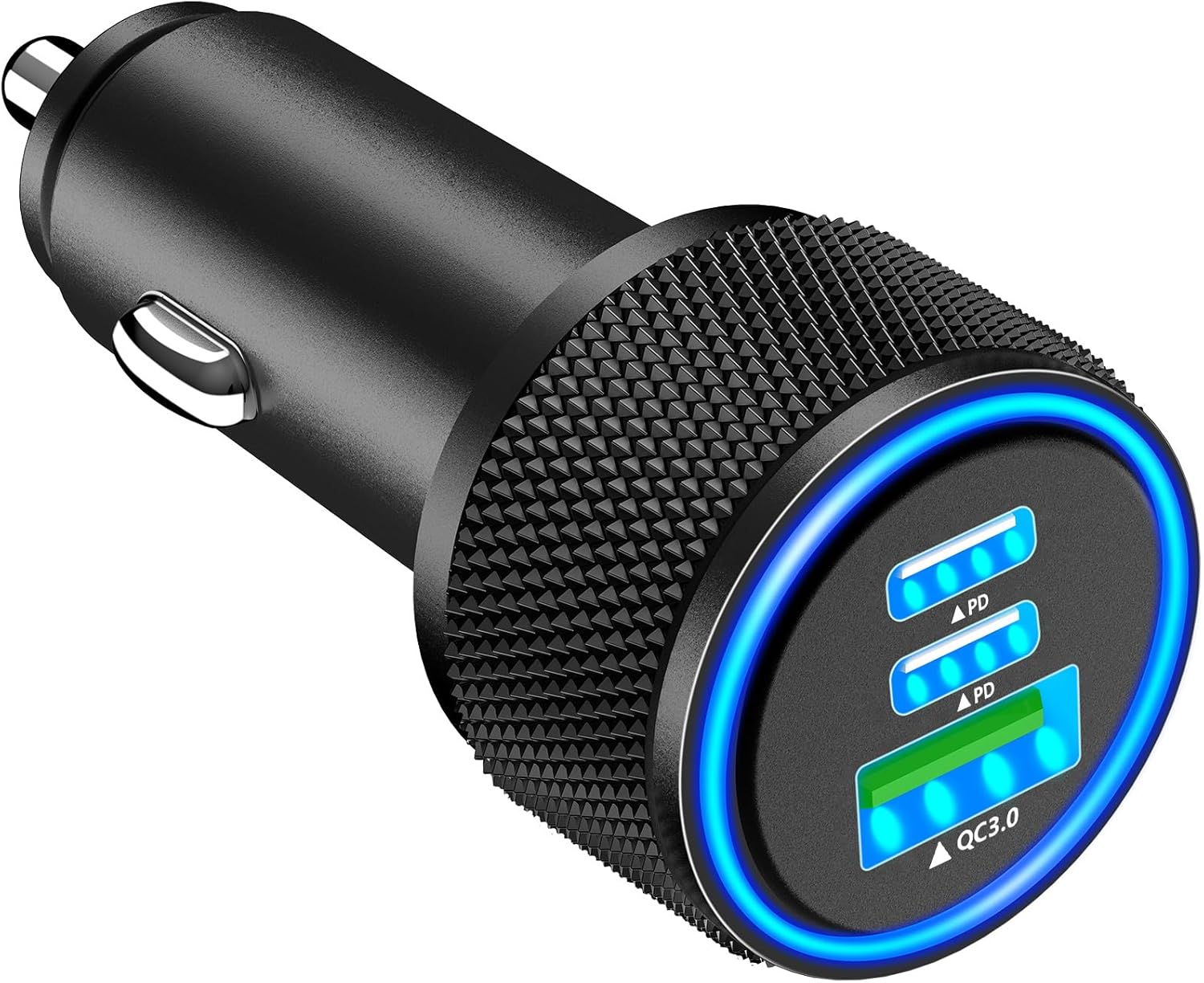 USB C Car Charger, Rombica 3-Port 67W Dual PD USB-C&USB-A Car Power Cigarette Lighter USB Charger PD/QC Type C Car Charger Fast Charging Adapter for iPhone 16 16 Pro 15 14 13/Galaxy S24 S23/Pixel/iPad