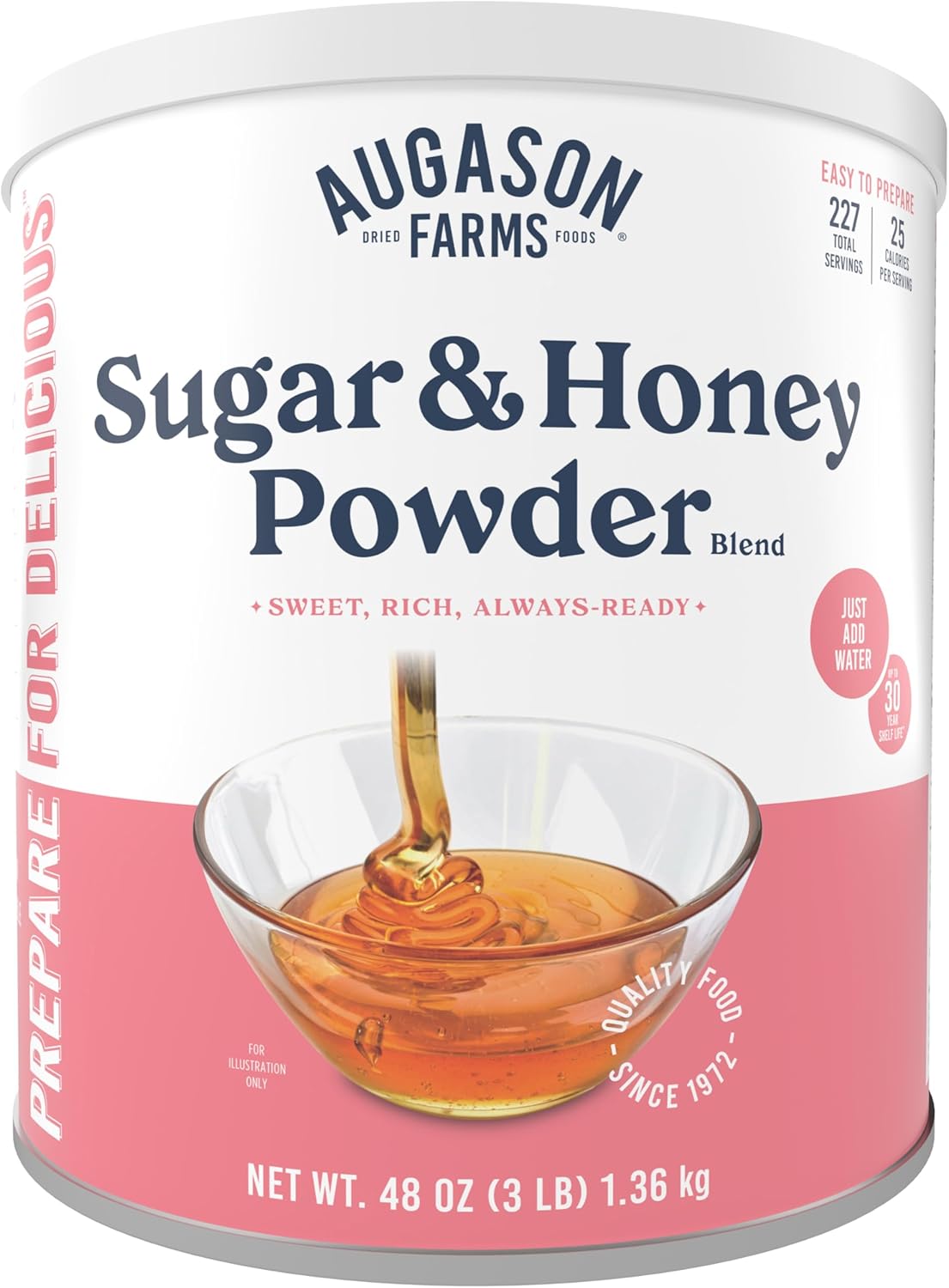 Augason Farms Honey Powder Emergency Food Storage #10 Can