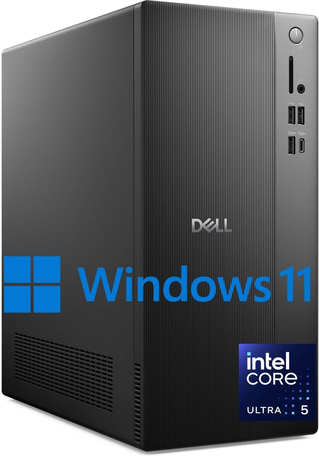 Dell 2025 ECT1250 Business Desktop - Intel Ultra 5-225, (10 Core Processor 10 Threads), 32GB DDR5 Memory, 1TB PCIe SSD, Ultra-Quiet Design, Dual 4K Monitor Support, Keyboard and Mouse, Windows 11
