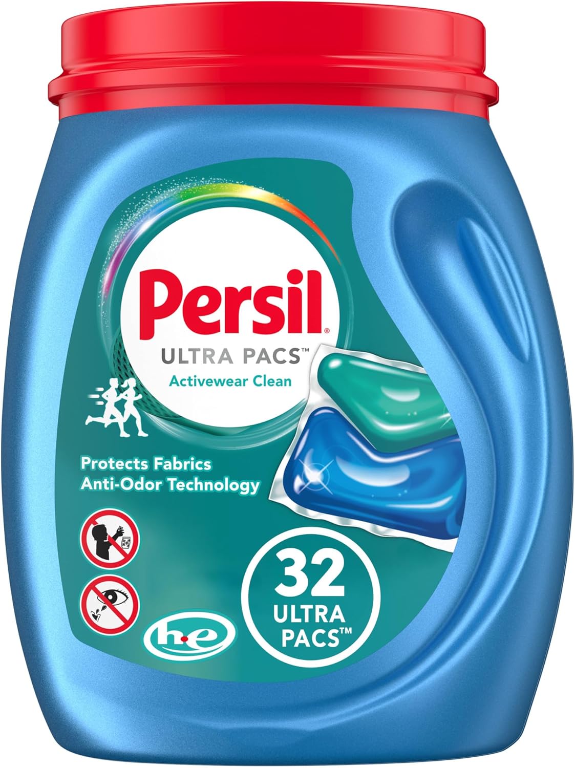 Persil Ultra Pacs Activewear Clean Laundry Detergent, 32 count