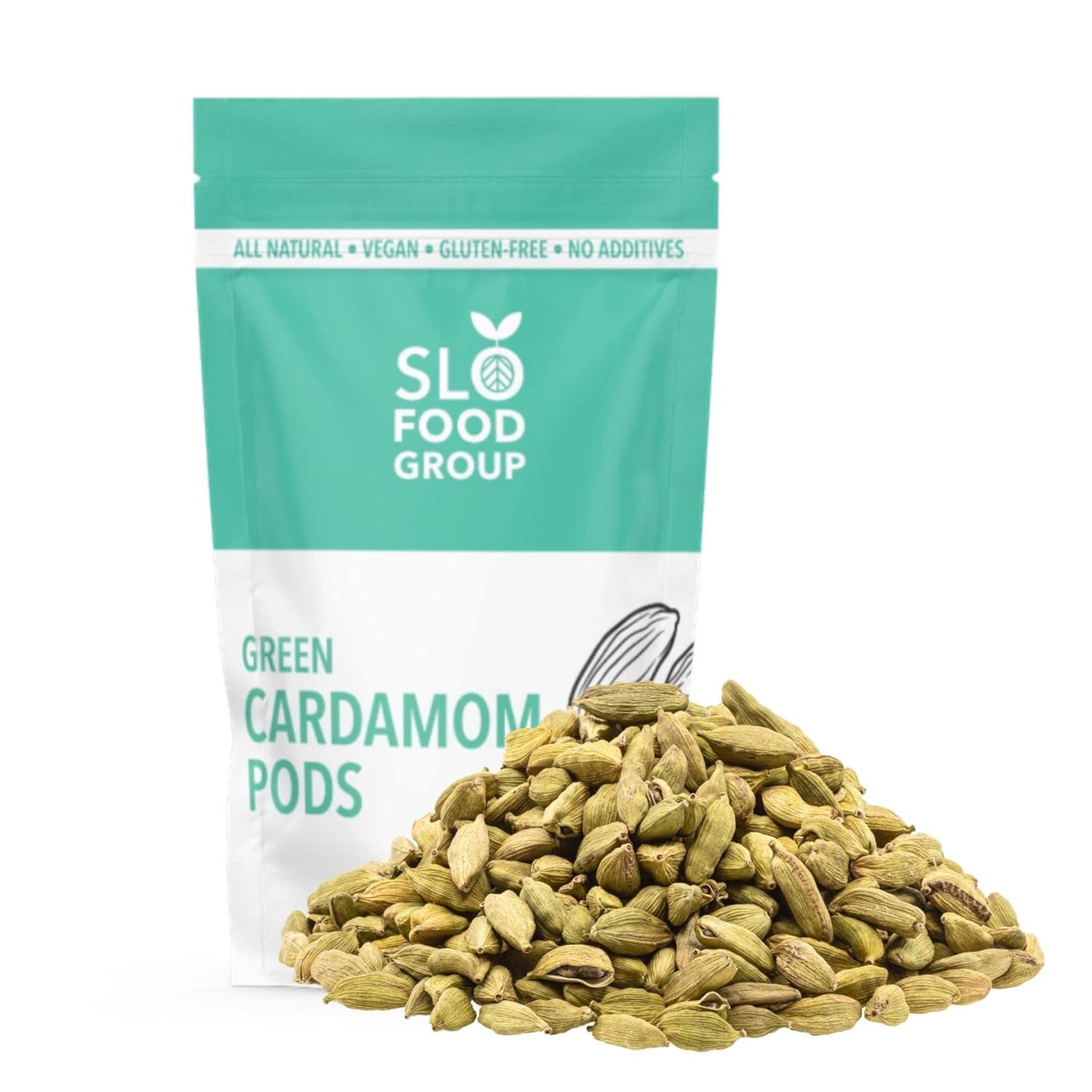 Slofoodgroup Green Cardamom Pods -Natural Cardamom Spice- 16 Oz.