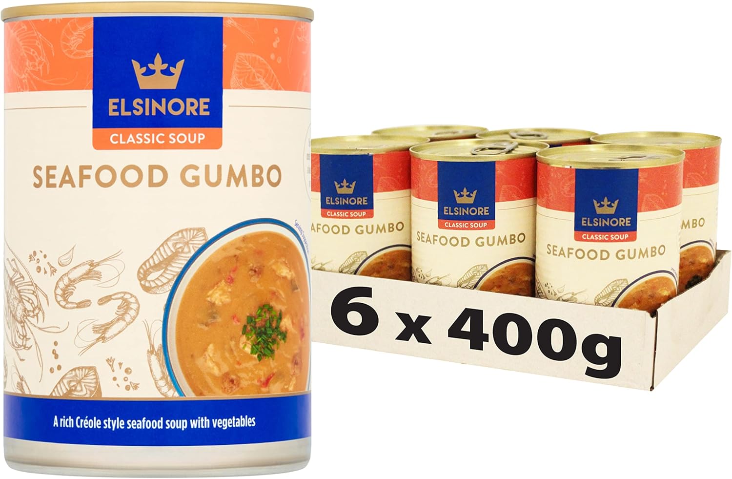 Elsinore Seafood Gumbo 400g (Pack of 6)