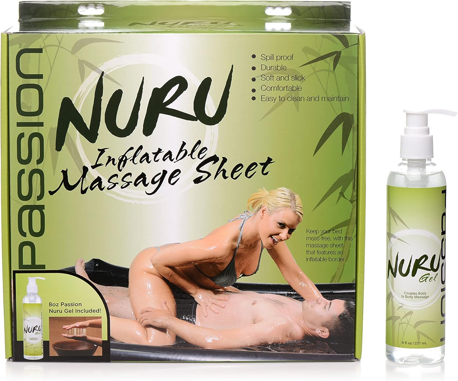 Nuru Inflatable Massage Sheet Deluxe Kit