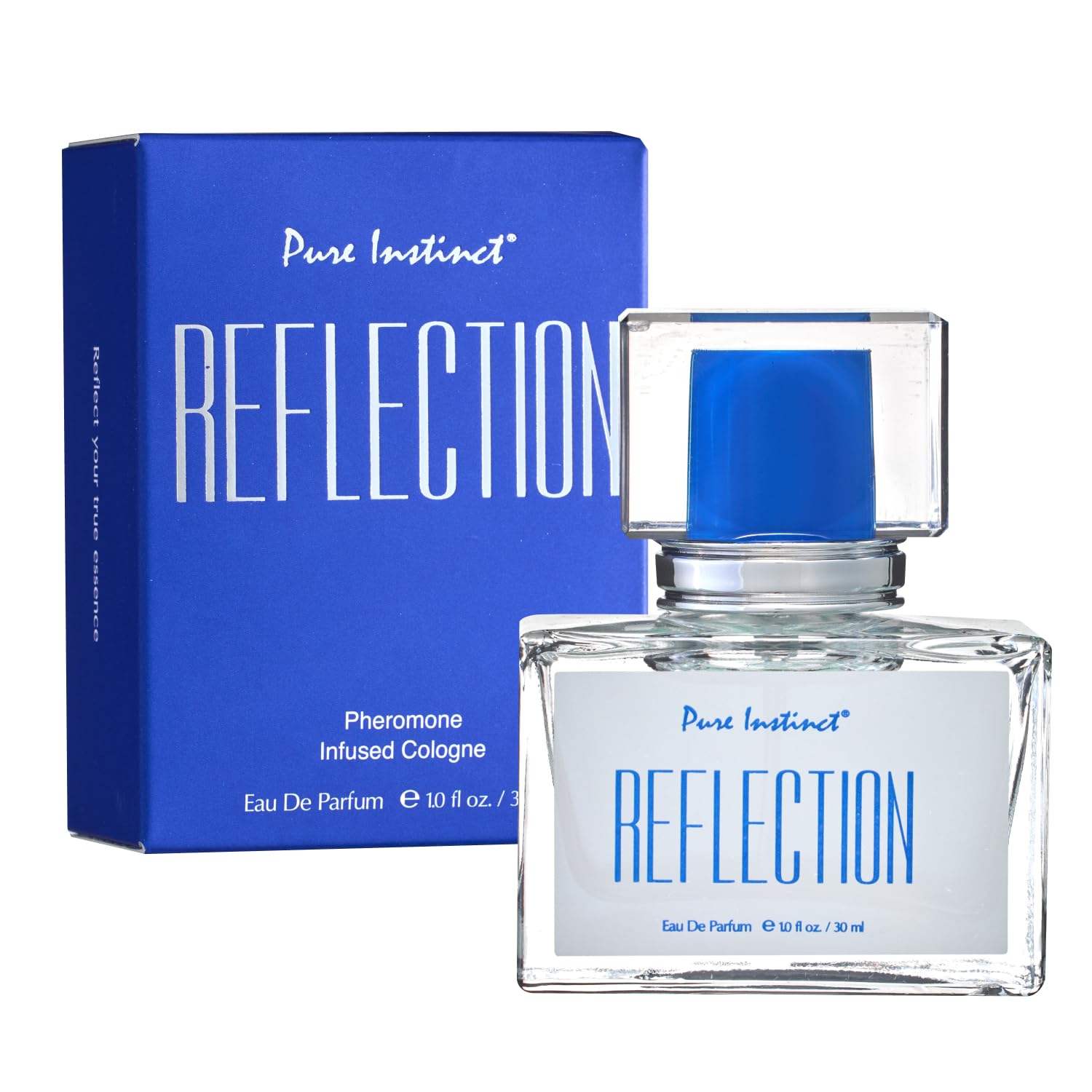 Pure Instinct Reflection The Original Pheromone Cologne Eau de Parfum EDP Fruity Rich Dry Woods Fresh Bold Inspired by Cre.ed Aventus For Men Him 1.0 oz