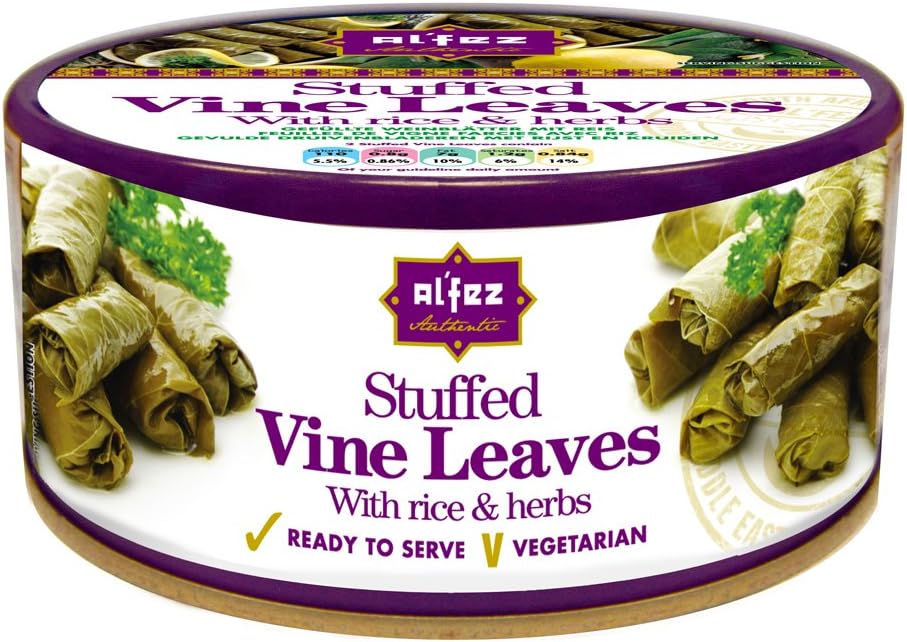 Al'Fez Stuffed Vine Leaves With Rice & Herbs 280g | Ready To Serve