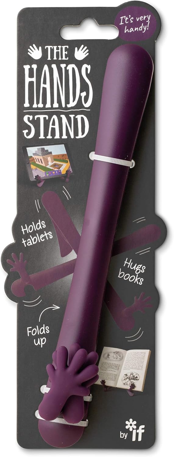 IF The Hands Stand, Hands Free Reading Tablet & Book Holder - Aubergine