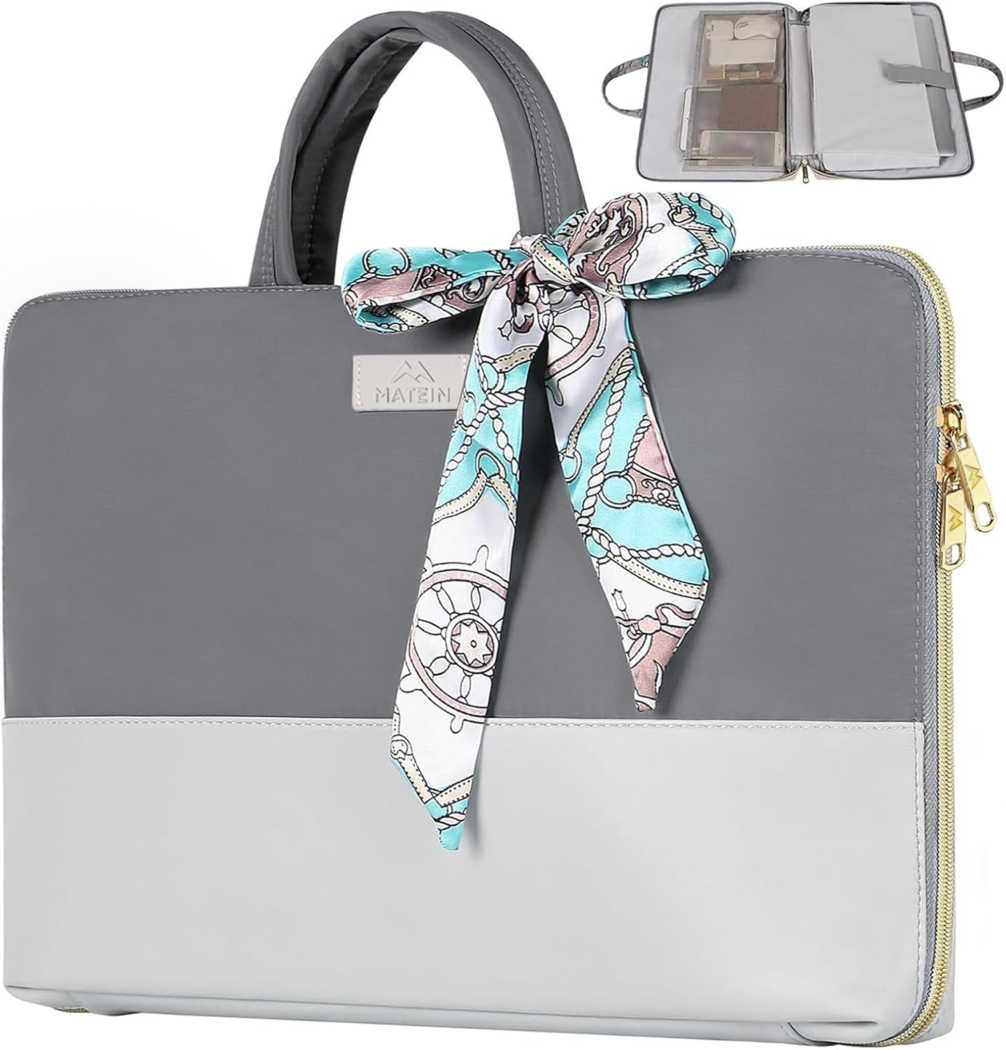 MATEIN Laptop Bag for Women，15.6 Inch Ladies Laptop Bag, TSA Lap top Case for Ladies,Water Resistant with Pockets and Compartments Compatible with Macbook Air, Acer,HP Notebook