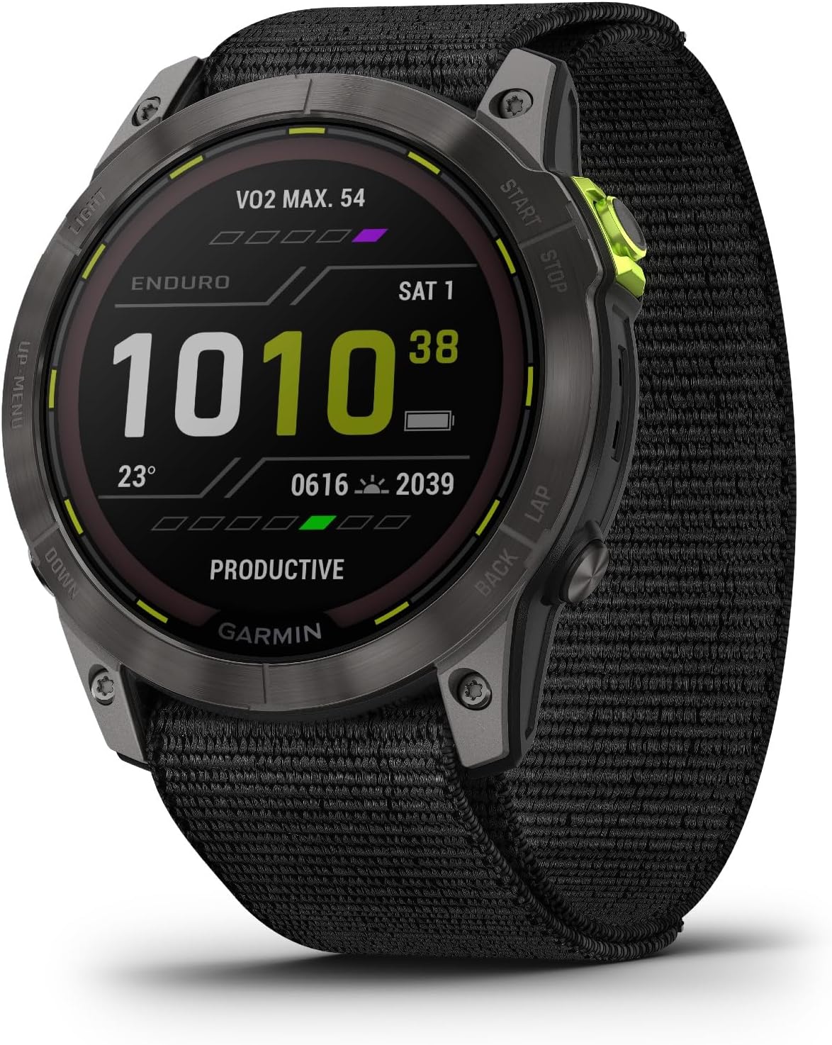 Garmin Enduro™ 2 (MPX) Ultraperformance Watch, Comes with Nylon and Silicone Band, Long-Lasting GPS Battery Life, Solar Charging, Preloaded Maps