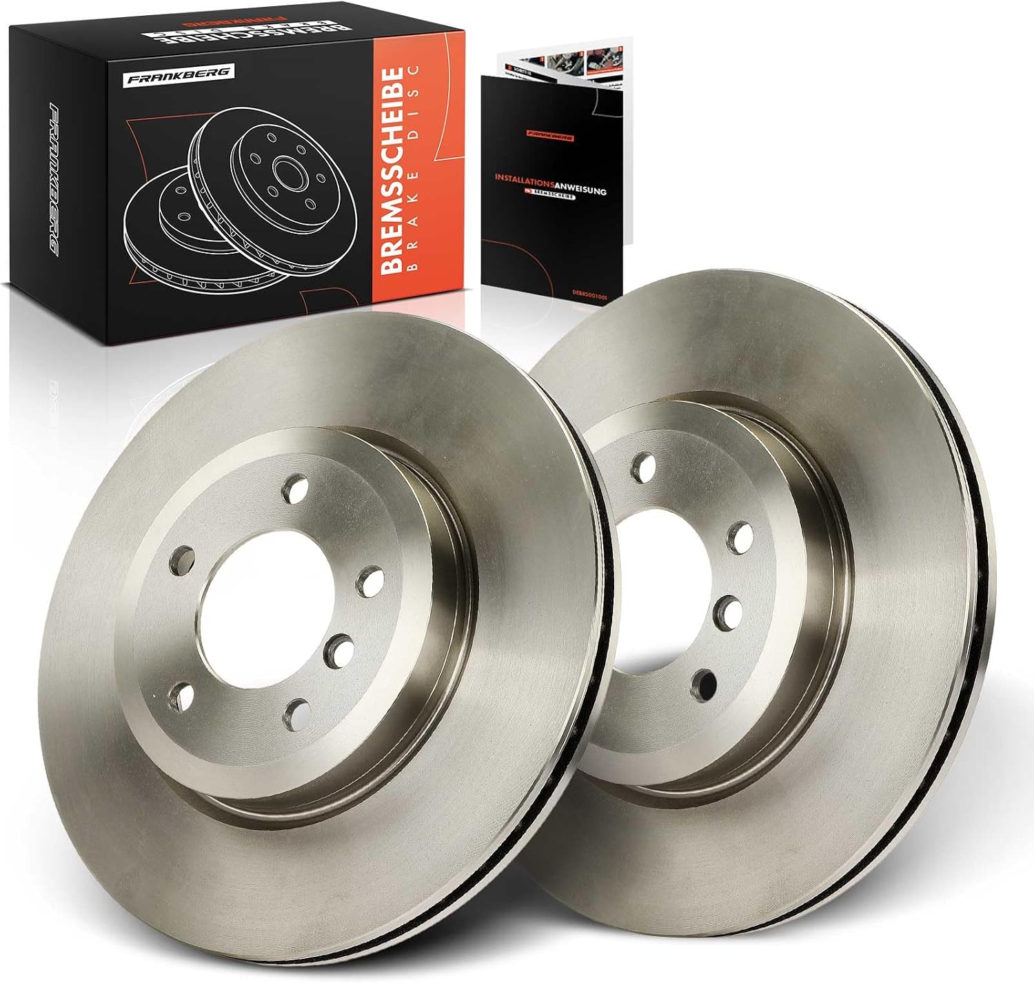 Frankberg 2x Front brake discs Ventilated Ø325mm 34101166071