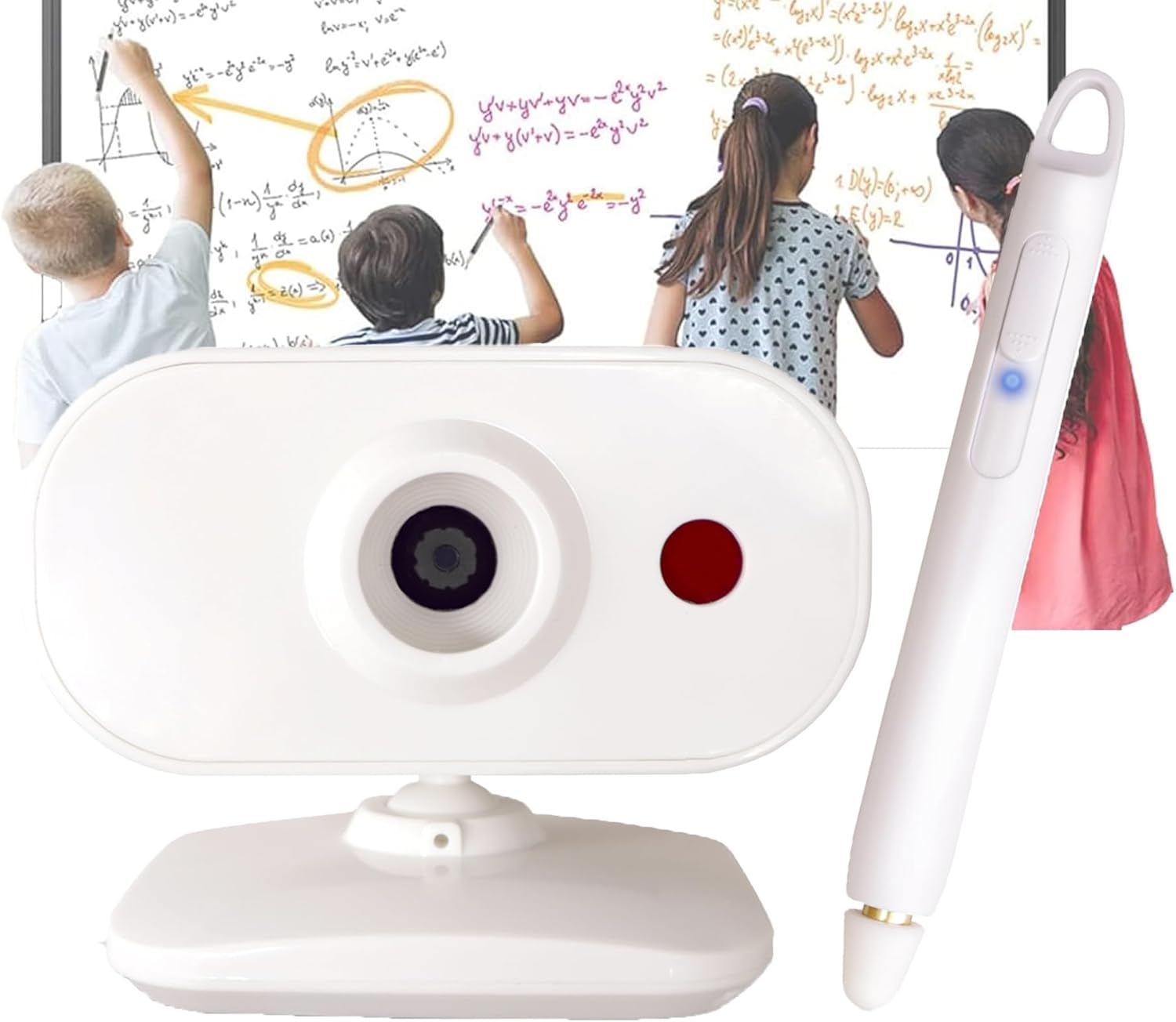 Portable Interactive Whiteboard System – Smart Whiteboard with Electronic Pen, Compatible with Long Focus Projection, for Home Office Classroom and Presentation, Only for Windows