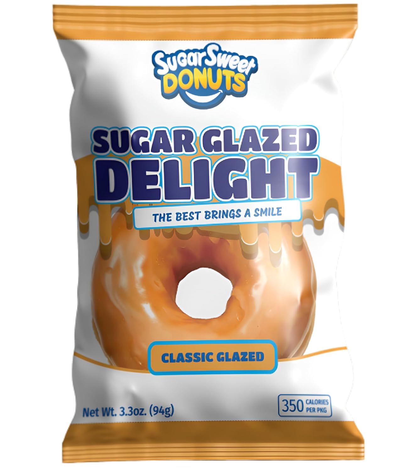 Sugar Sweet Donuts. Glazed Delight, 8 Pack (Classic Glazed)