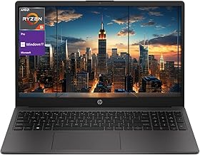HP 255 G10 Professional-Grade Business Laptop, 15.6" FHD IPS Display, AMD Ryzen 5 7530U (Up to 4.5 GHz), Windows 11 Pro, 32GB RAM, 1TB SSD, Webcam, HDMI, Wi-Fi 6, Dark Gray